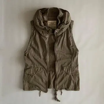 미사용 goa 고아 빅 후드 베스트 00s y2k 밀리터리