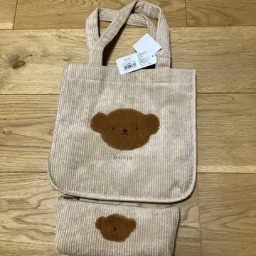 [ 새상품 ] 보리스 포근포근 와펜 시리즈 미니 토트 펜 케이스 코듀로이