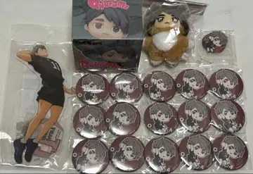 하이큐!! 와챳토! 트레이딩 캔뱃지 이나리자키 아크릴 스탠드 미야 오사무