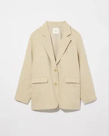 eaphi LINEN LIKE OVER JACKET beige