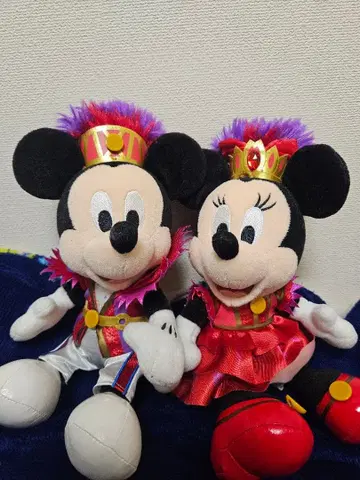 미키 미니 왕관 포함 봉제 인형 세트