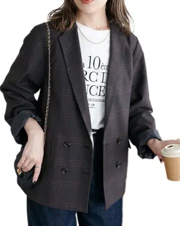 Discoat 디스코트 울라이크 W 브레스트 테일러드 자켓