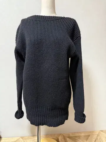 AMCHRONORM 블랙 리브 스웨터 사이즈03