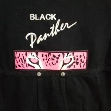 90년대 USA 블랙팬서 블랙 데님 자켓