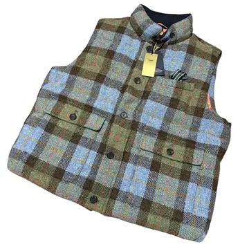 미사용 KENT 해리스 트위드 다운 베스트 4L