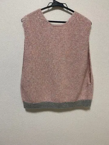 새상품급 미나 페르호넨 liane 니트 베스트 (pink mix) 38