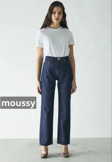 [ 시착만 한 상품 ] moussy 하이웨스트 청바지