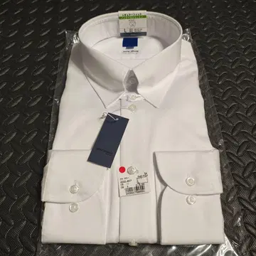 논아이론 면 100% 탭 칼라 와이셔츠 L 아오키 41-86