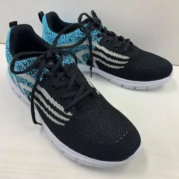 새상품 남성용 25.5cm 경량 스포츠 스니커즈 블랙 2387