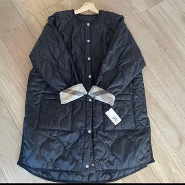 11/21 한정 할인 새상품 퀼팅 코트 블루 라벨