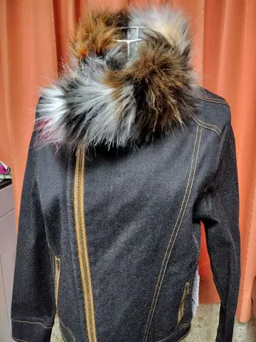 [ 미사용 새상품 ] 에이코 콘도 퍼 포함 데님 자켓