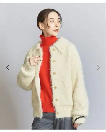 BEAUTY&YOUTH 페더 니트 라이너 가디건