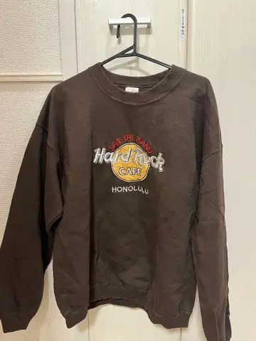 Hard Rock Cafe 브라운 맨투맨 L 사이즈