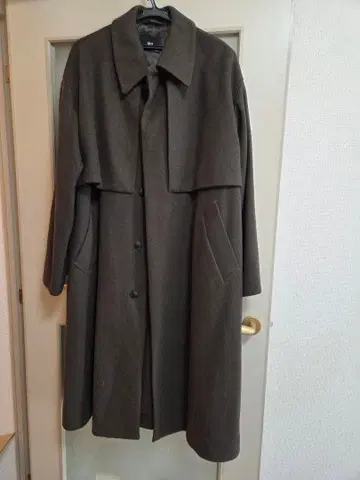 HARE 다크 브라운 스텐카라 코트 [ 울리 테크 플라시 스텐 코트 ]