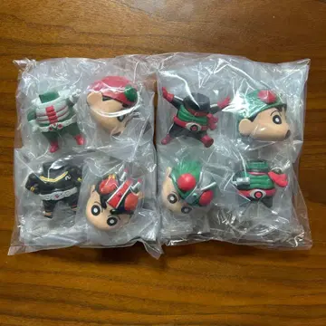 짱구는 못말려(크레용 신짱) x 가면라이더 콜라보 피규어 컬렉션 4점