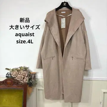 새상품 빅 사이즈 aquaist 심플 고급 코트 17호