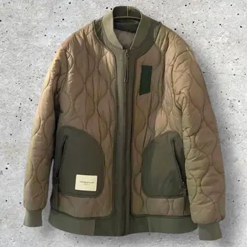 KARAKU 카라쿠 카키색 XL 퀼팅 다운 자켓