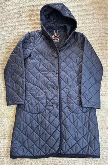 LAVENHAM 퀼팅 코트 38 더스티 블랙 계열