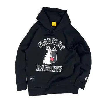 #FR2 FIGHTING RABBITS HOODIE / BLACK