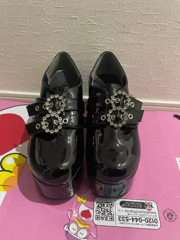 bubbles풍 통굽 로퍼 에나멜