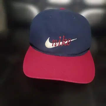 90s 대만제 필기체 Nike 자수 로고 야구 모자