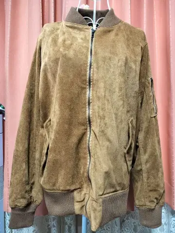 브라운 스웨이드 자켓 블루종