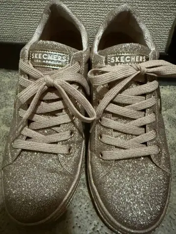 SKECHERS 라메 핑크 24.5cm