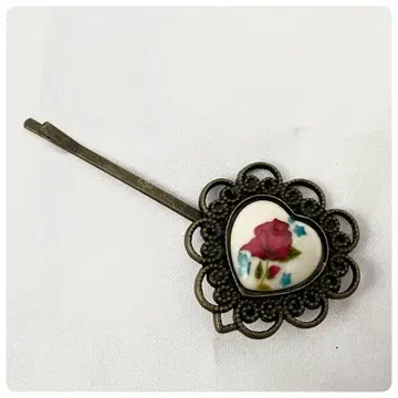 고품질 여성용 앤티크 헤어핀 장미 하트