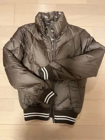 라코스테 리버서블 다운 자켓 브라운 M