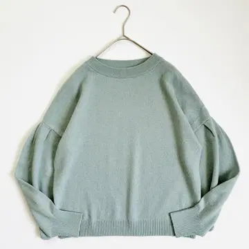 새상품급 언타이틀 UNTITLED 울 캐시미어 볼륨 소매 니트