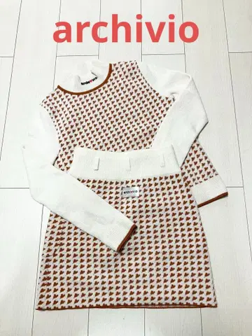 새상품급 아르치비오(archivio) 니트 풀오버 스커트 사이즈 36