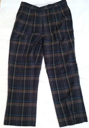 90s 먼싱웨어 GRAND SLAM 체크 무늬 슬랙스