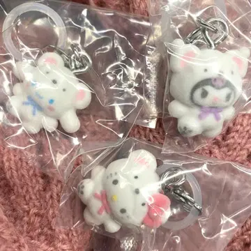 산리오 메지루시 액세서리 후와후와 스노우 3종 시나몬 쿠로미 키티