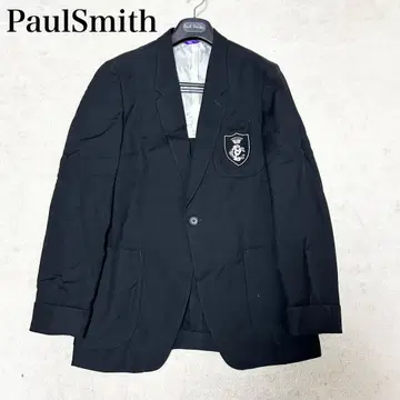 레어 폴스미스 컬렉션 네이비 블레이저 엠블럼 테일러드 자켓 L