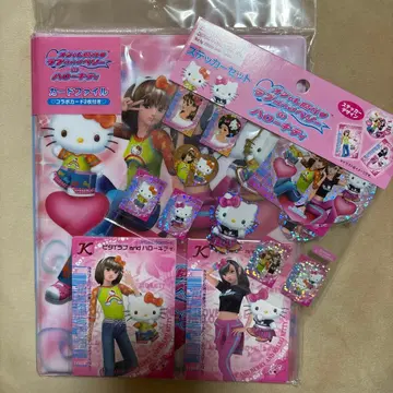 오샤레 마녀 러브 and 베리 x 헬로키티 카드 파일 스티커 세트