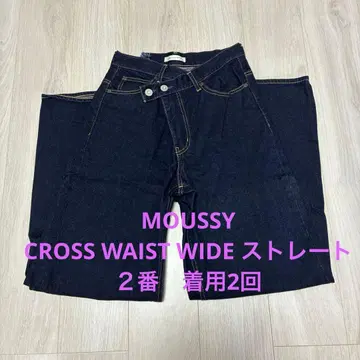 MOUSSY CROSS WAIST WIDE 스트레이트 2
