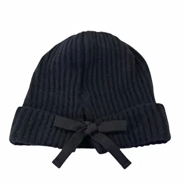 p cnq 파크닉 aria 리본 포함 니트 캡 블랙