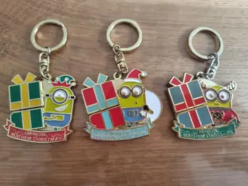 미니언 크리스마스 키링 3개 세트