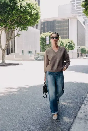 ZARAV 넥 니트 스웨터