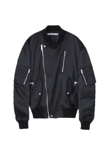 존 로렌스 설리번 SATIN ZIP BOMBER JACKET M
