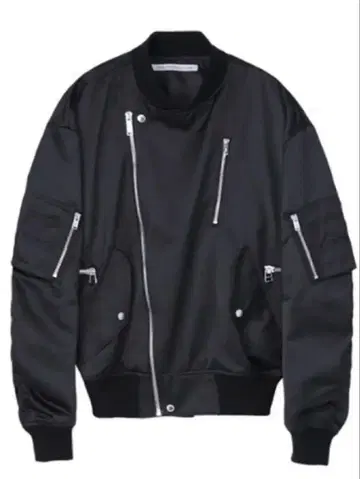 존 로렌스 설리번 SATIN ZIP BOMBER JACKET M