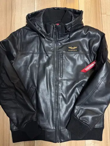 알파 후디드 립 자켓