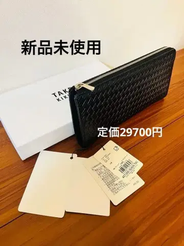 [ 미사용 새상품 ] TAKEO KIKUCHI 라운드 지퍼 장지갑