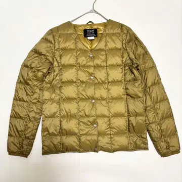 [ 미사용급 ] TAION 노카라 이너 다운 자켓 카키