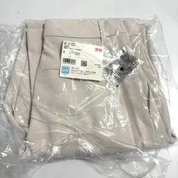 택 포함 미사용 새상품 감동 턱 팬츠 긴 길이 30 내추럴 슬랙스 S