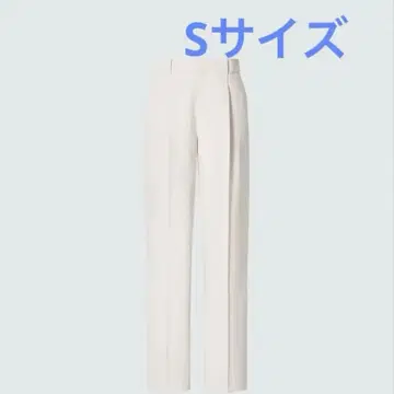 택 포함 미사용 새상품 감동 턱 팬츠 긴 길이 30 내추럴 슬랙스 S