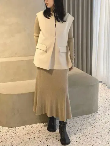 Mila Owen*베스트 코디네이트 니트 스커트 SET UP