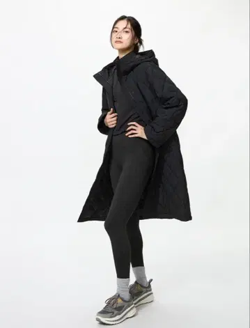 퍼프 테크 롱 코트 릴랙스 핏 M 사이즈 UNIQLO