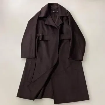 새상품급 UNIQLO+J 질 샌더 캐시미어 블렌드 랩 롱 코트