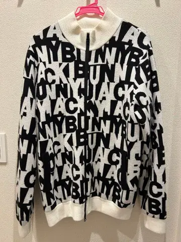 Jack Bunny!! 로고 프린트 집업 스웨터 사이즈 5